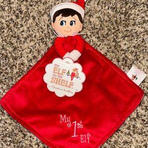 Elf on the Shelf - My First Elf (Blue back) cuddle blanket, square